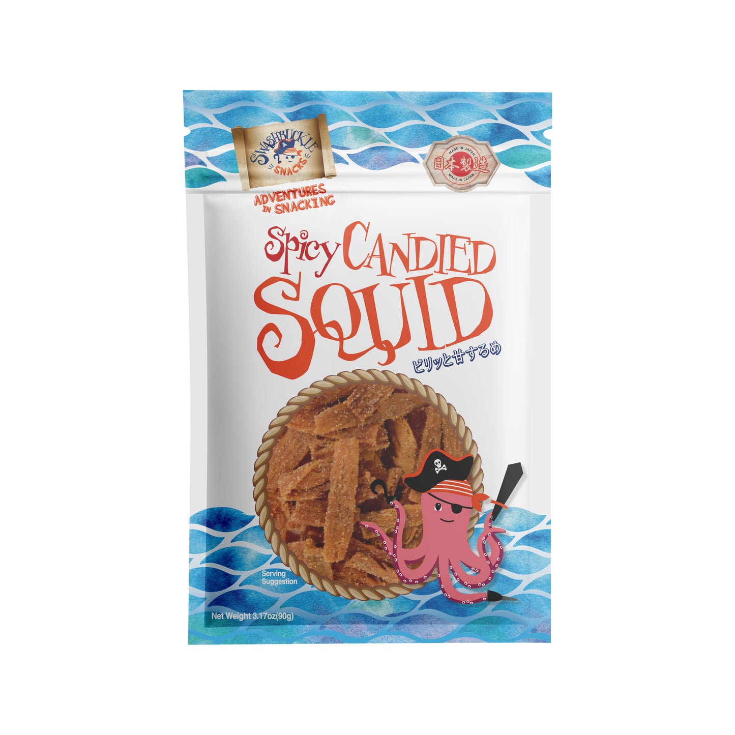 Spicy Candied Squid Snack 3.17oz (90g)