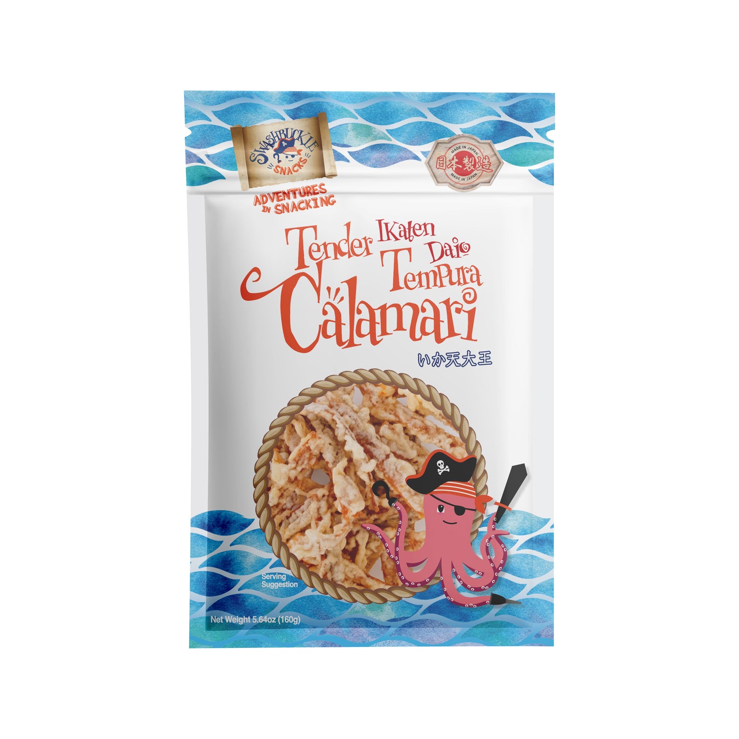 Ikaten Daio Tender Tempura Calamari Snack 5.64oz (160g)