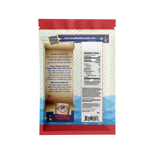 Crispy Tempura Seaweed Snack Chips Sweet Chili Flavor