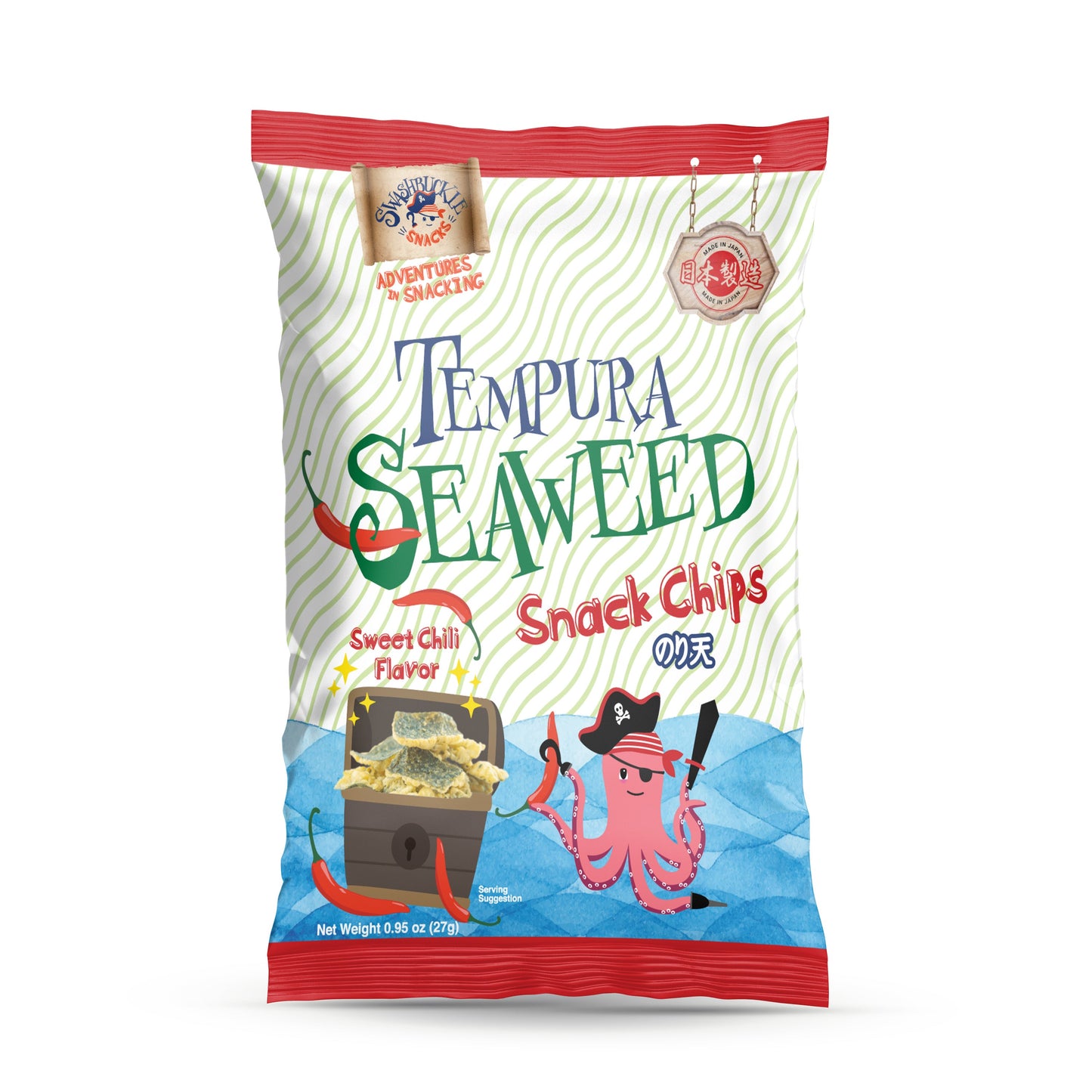 Crispy Tempura Seaweed Snack Chips Sweet Chili Flavor