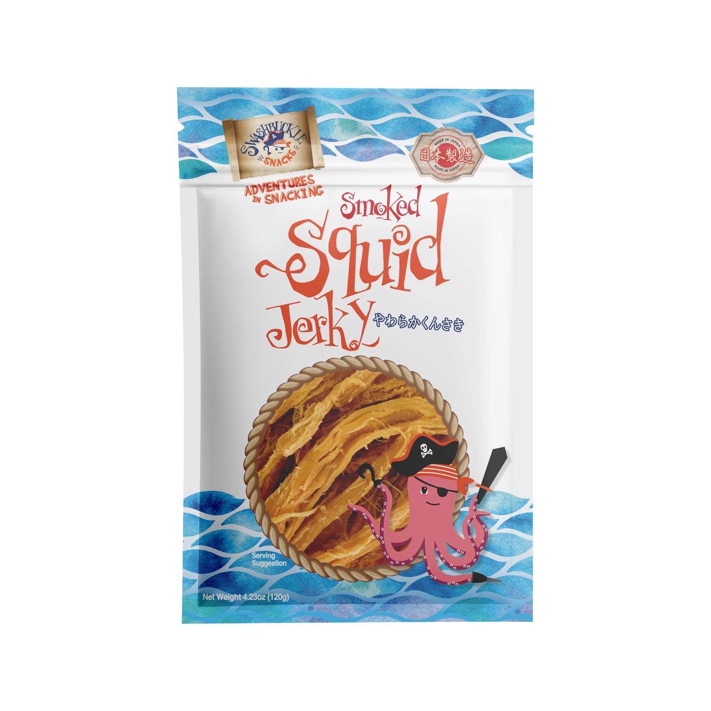 Smoked Squid Jerky 4.23oz (120g)