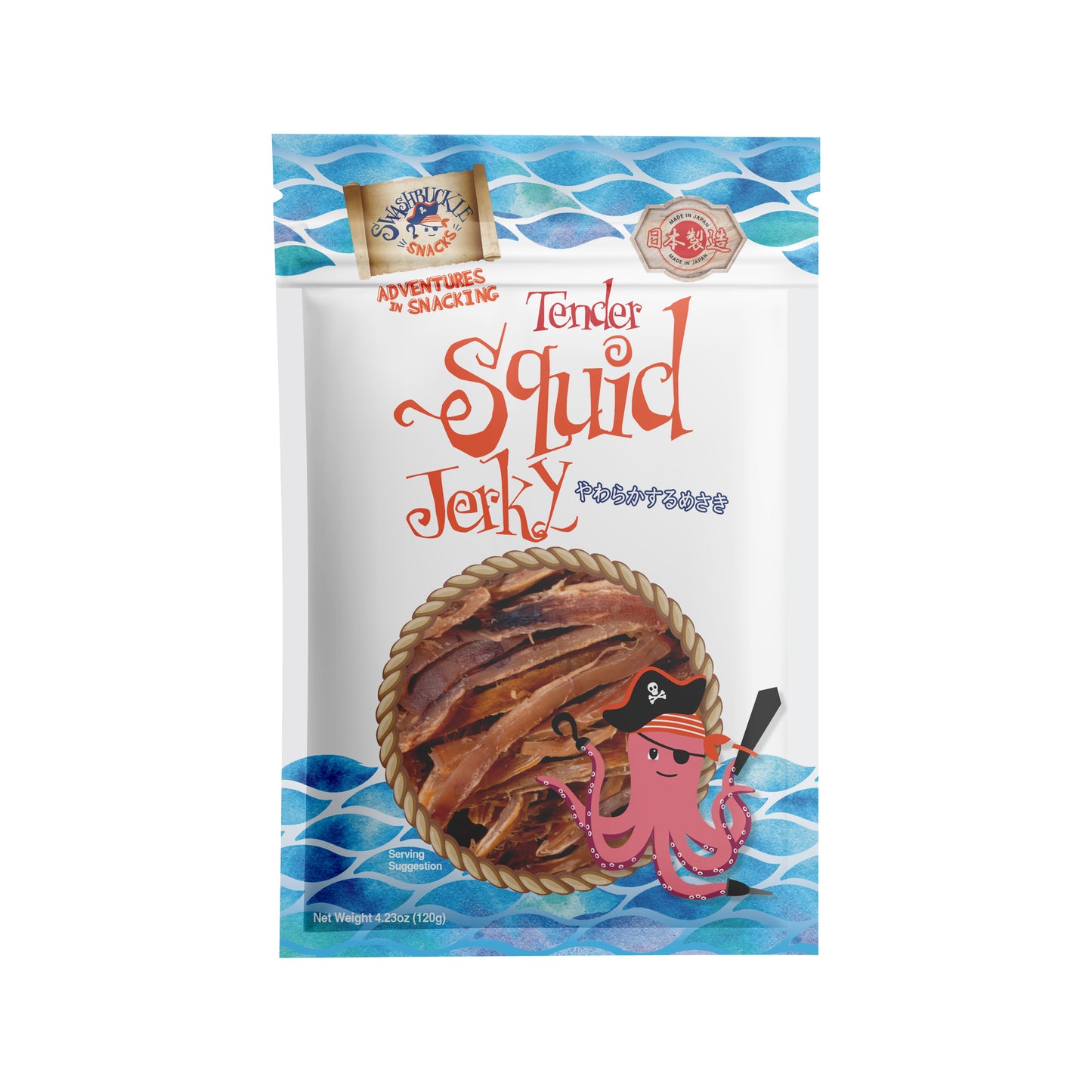 Tender Squid Jerky 4.23oz (120g)
