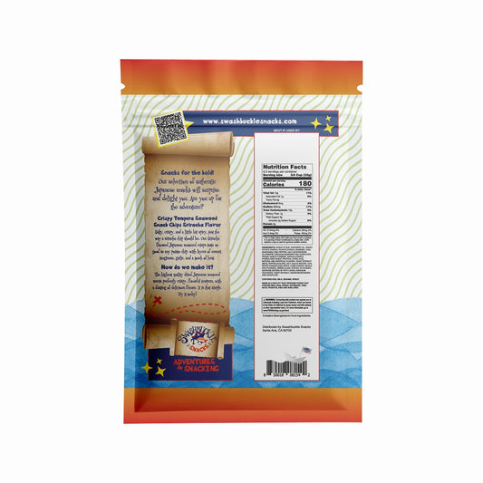 Crispy Tempura Seaweed Snack Chips Sriracha Flavor