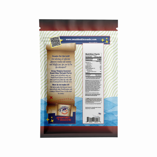 Crispy Tempura Seaweed Snack Chips Teriyaki Flavor