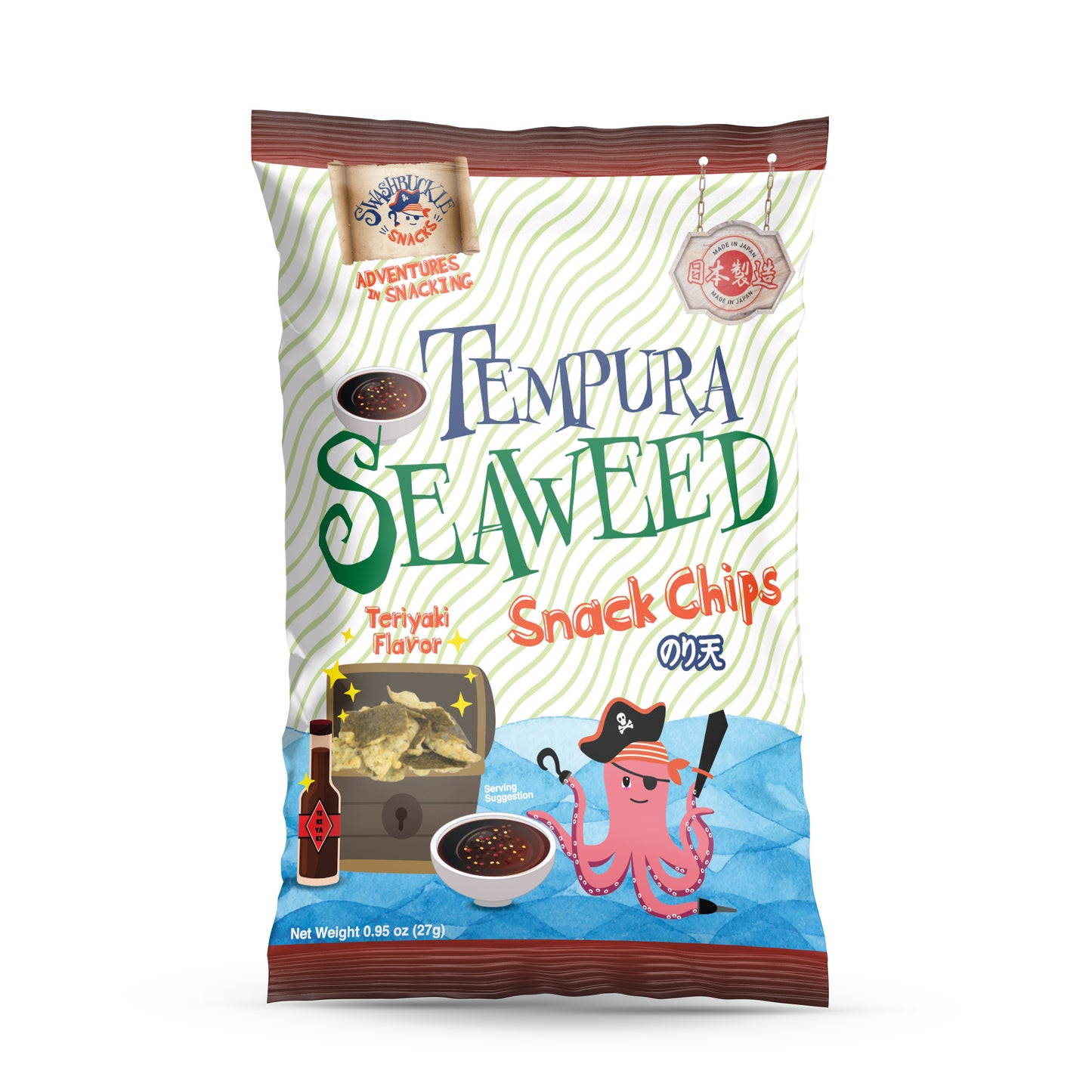 Crispy Tempura Seaweed Snack Chips Teriyaki Flavor