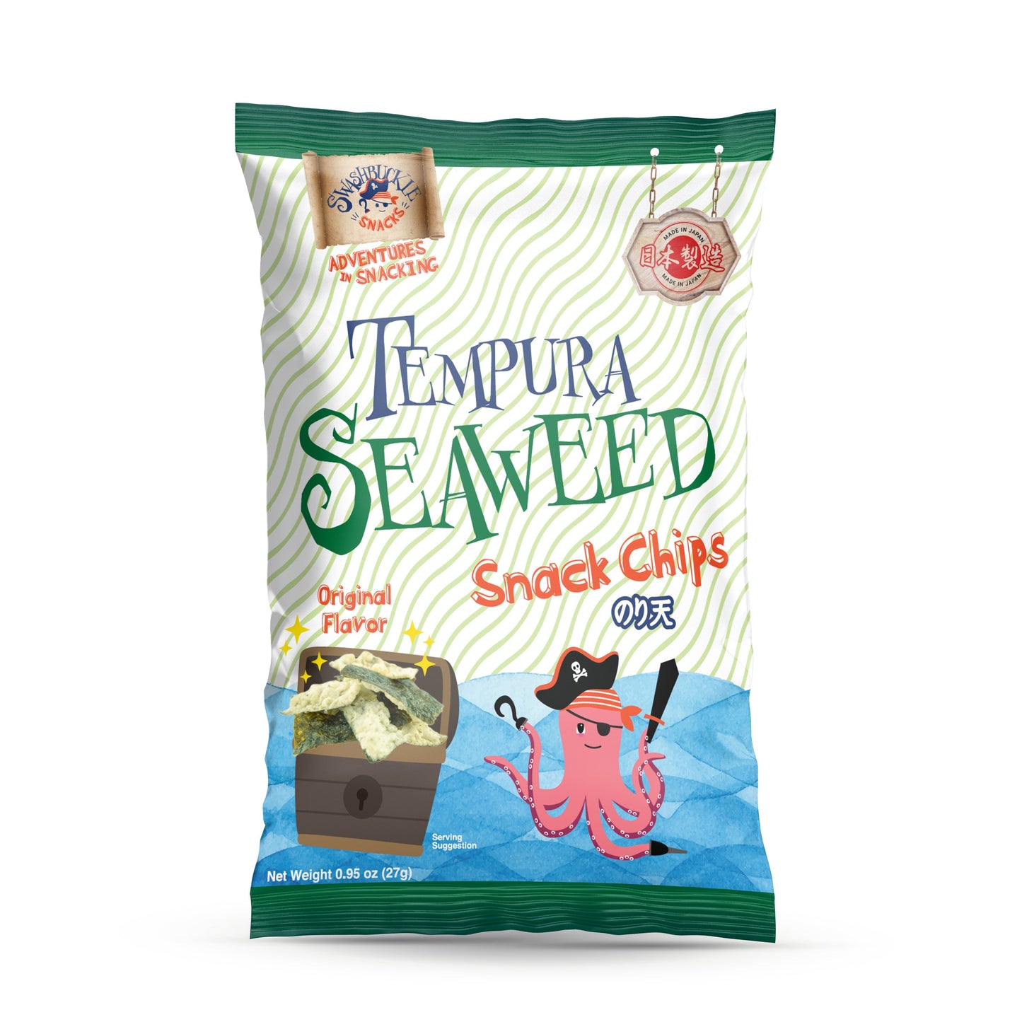 Crispy Tempura Seaweed Snack Chips Original Flavor